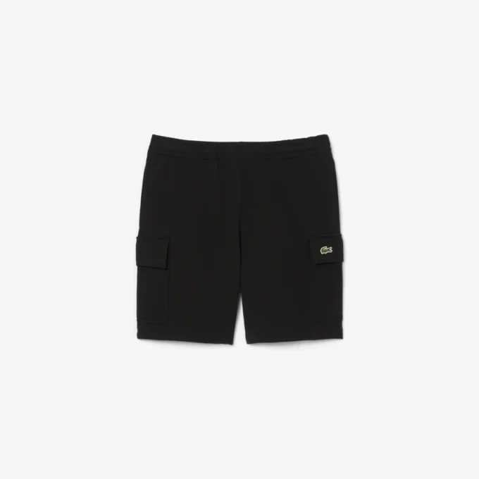 Pantaloncini cargo da uomo in felpa di cotone Pantaloncini cargo da uomo in felpa di cotone