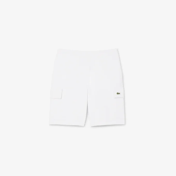 Pantaloncini cargo da uomo in felpa di cotone Pantaloncini cargo da uomo in felpa di cotone