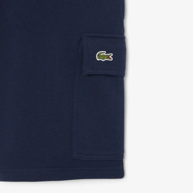 Pantaloncini cargo da uomo in felpa di cotone Pantaloncini cargo da uomo in felpa di cotone