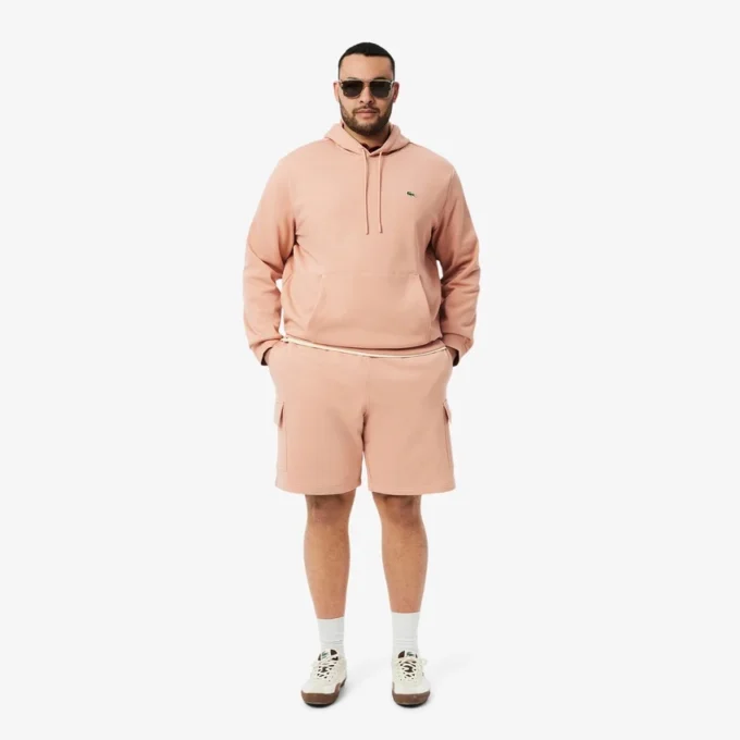 Pantaloncini cargo da uomo in felpa di cotone Pantaloncini cargo da uomo in felpa di cotone