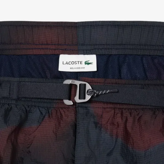 Pantaloncini cargo da uomo in nylon con stampa Ombra