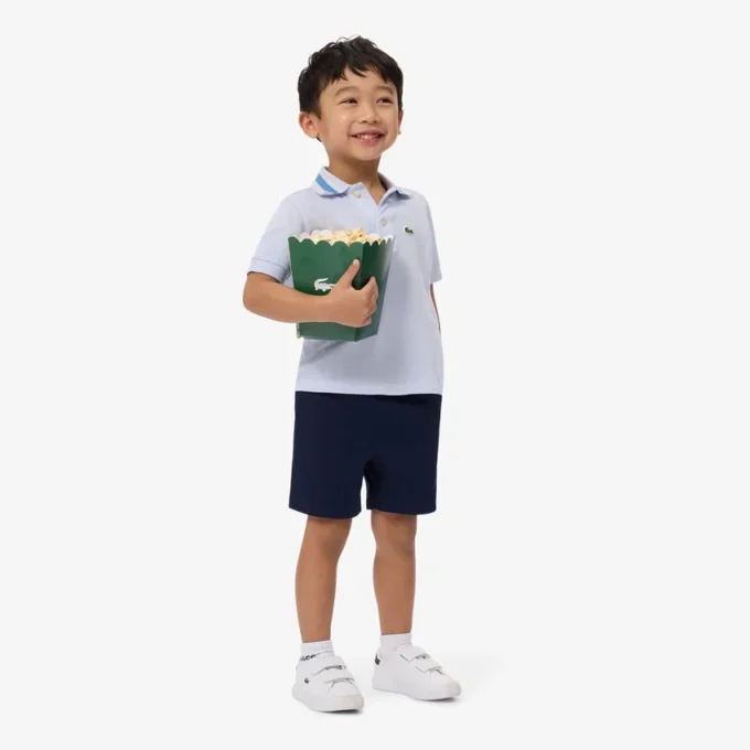 Pantaloncini chino in twill di cotone elasticizzato Pantaloncini chino in twill di cotone elasticizzato