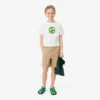 Pantaloncini chino in twill di cotone elasticizzato Pantaloncini chino in twill di cotone elasticizzato