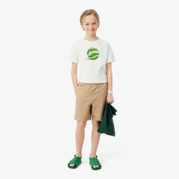 Pantaloncini chino in twill di cotone elasticizzato Pantaloncini chino in twill di cotone elasticizzato