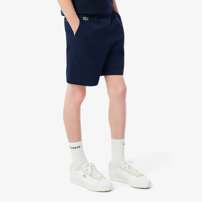 Pantaloncini chino in twill di cotone elasticizzato Pantaloncini chino in twill di cotone elasticizzato