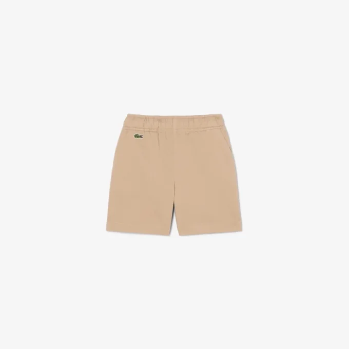Pantaloncini chino in twill di cotone elasticizzato Pantaloncini chino in twill di cotone elasticizzato