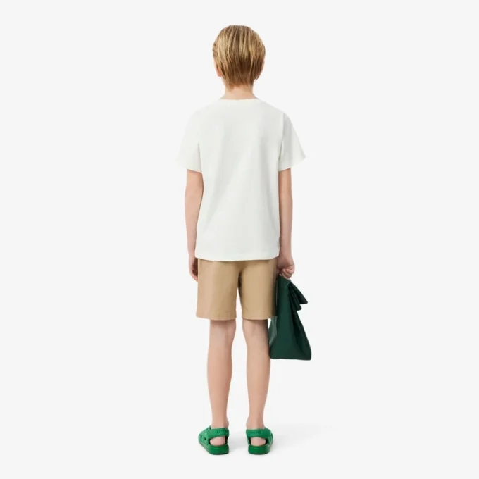 Pantaloncini chino in twill di cotone elasticizzato Pantaloncini chino in twill di cotone elasticizzato
