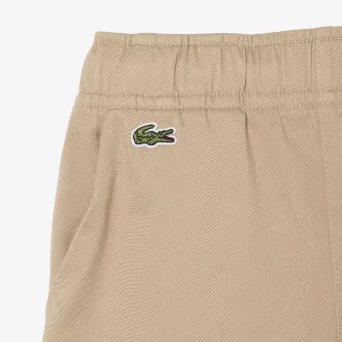 Pantaloncini chino in twill di cotone elasticizzato Pantaloncini chino in twill di cotone elasticizzato
