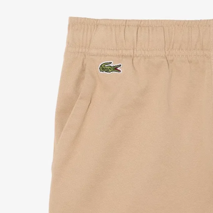 Pantaloncini chino in twill di cotone elasticizzato Pantaloncini chino in twill di cotone elasticizzato