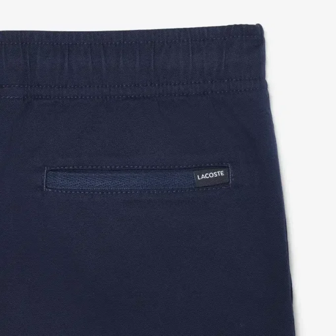 Pantaloncini chino in twill di cotone elasticizzato Pantaloncini chino in twill di cotone elasticizzato