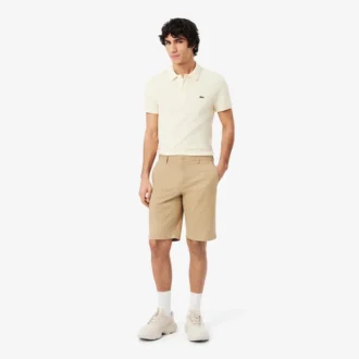 Pantaloncini chino in twill elasticizzato