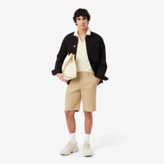 Pantaloncini chino in twill elasticizzato