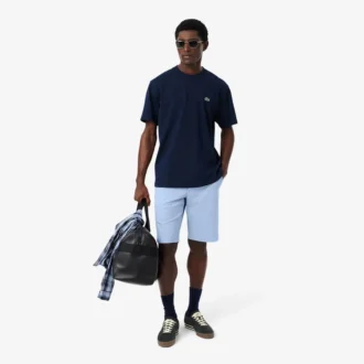 Pantaloncini chino in twill elasticizzato