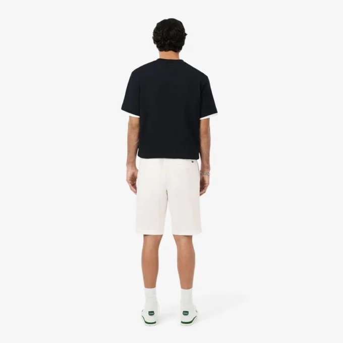 Pantaloncini chino in twill elasticizzato Pantaloncini chino in twill elasticizzato