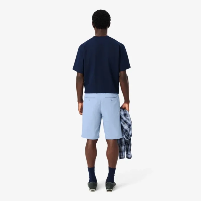 Pantaloncini chino in twill elasticizzato Pantaloncini chino in twill elasticizzato