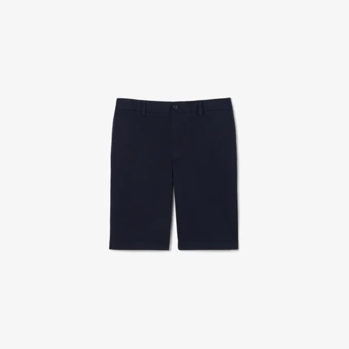 Pantaloncini chino in twill elasticizzato Pantaloncini chino in twill elasticizzato