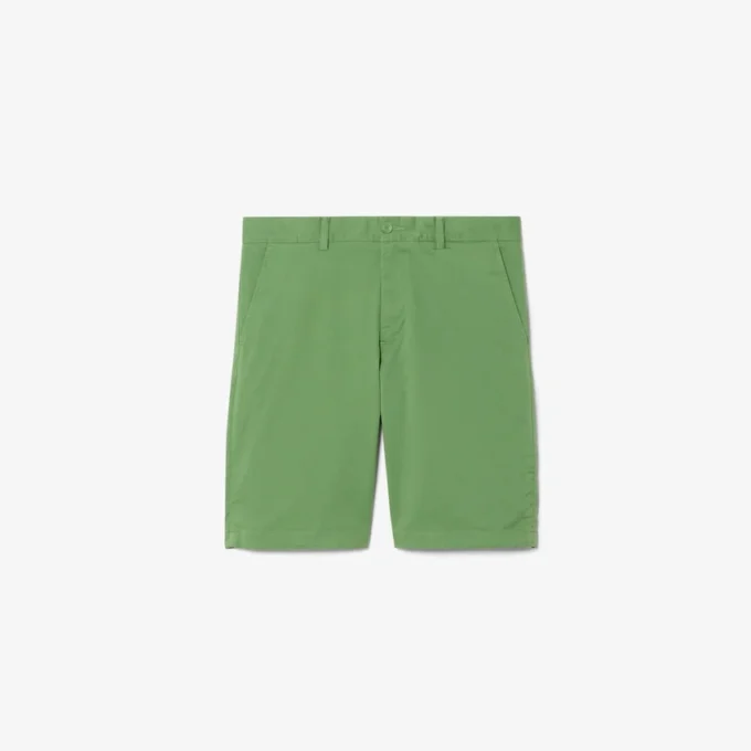 Pantaloncini chino in twill elasticizzato Pantaloncini chino in twill elasticizzato