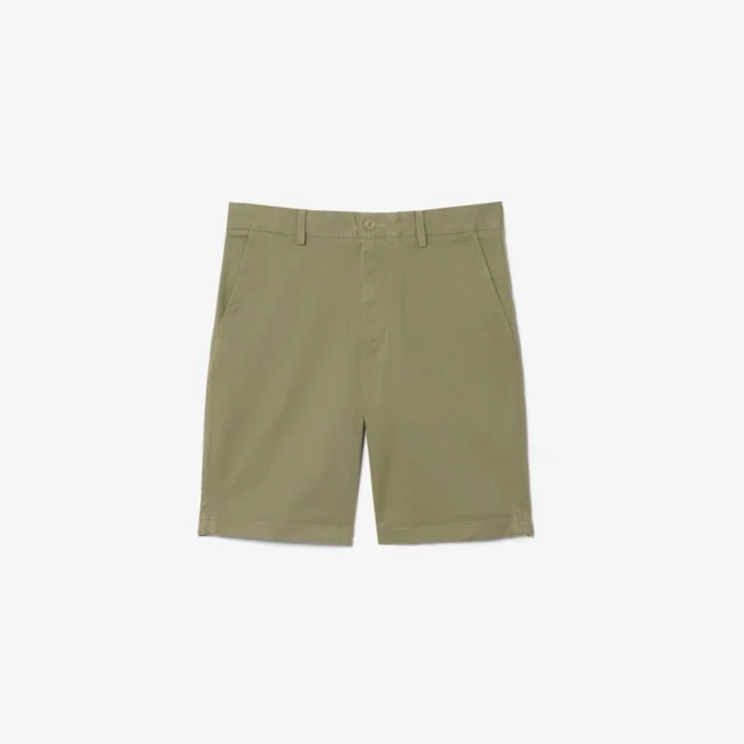Pantaloncini chino in twill elasticizzato Pantaloncini chino in twill elasticizzato