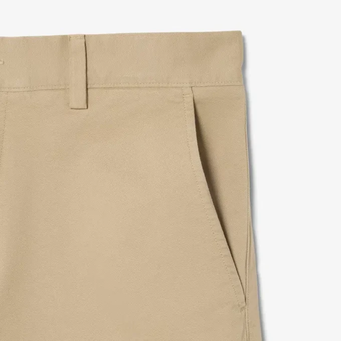 Pantaloncini chino in twill elasticizzato Pantaloncini chino in twill elasticizzato