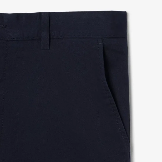 Pantaloncini chino in twill elasticizzato Pantaloncini chino in twill elasticizzato