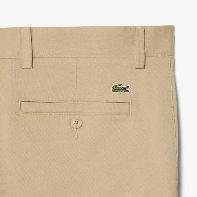 Pantaloncini chino in twill elasticizzato Pantaloncini chino in twill elasticizzato