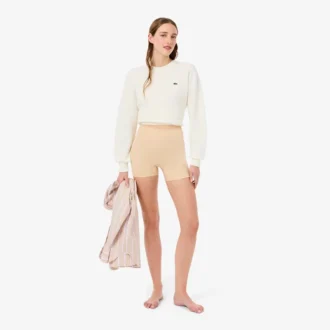 Pantaloncini da ciclismo in microfibra a vita alta