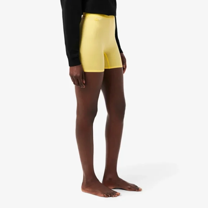 Pantaloncini da ciclismo in microfibra a vita alta Pantaloncini da ciclismo in microfibra a vita alta