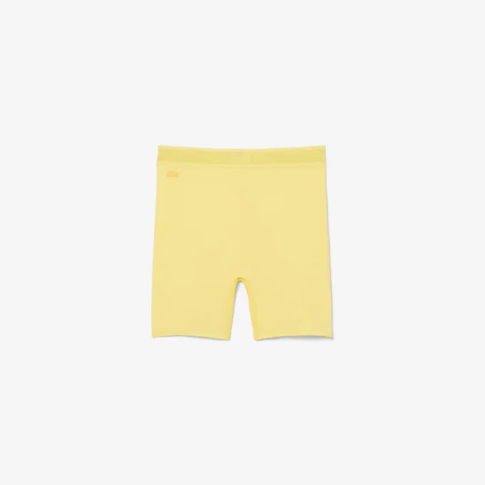 Pantaloncini da ciclismo in microfibra a vita alta Pantaloncini da ciclismo in microfibra a vita alta