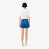 Pantaloncini da donna in jersey satinato a righe pointelle Pantaloncini da donna in jersey satinato a righe pointelle