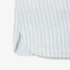 Pantaloncini da donna in lino a righe dal taglio comodo Pantaloncini da donna in lino a righe dal taglio comodo