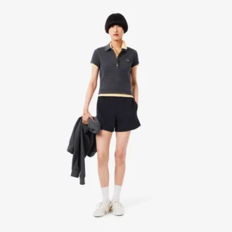 Pantaloncini da donna in piqué double face