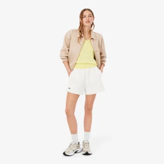 Pantaloncini da donna in piqué double face