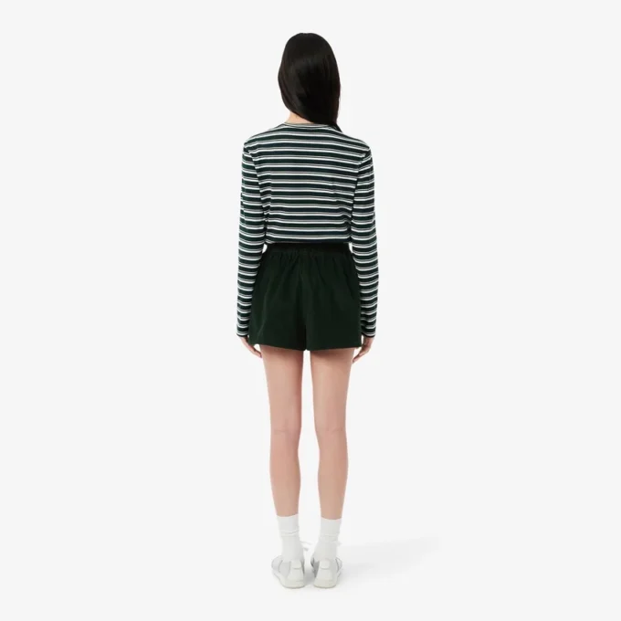 Pantaloncini da donna in velluto a coste dal taglio comodo Pantaloncini da donna in velluto a coste dal taglio comodo