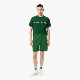 Pantaloncini da pigiama da uomo in morbido cotone
