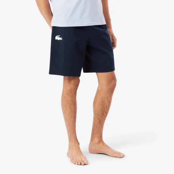Pantaloncini da pigiama in pile da uomo a vestibilità dritta Pantaloncini da pigiama in pile da uomo a vestibilità dritta