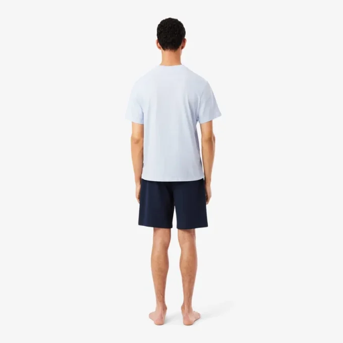 Pantaloncini da pigiama in pile da uomo a vestibilità dritta Pantaloncini da pigiama in pile da uomo a vestibilità dritta