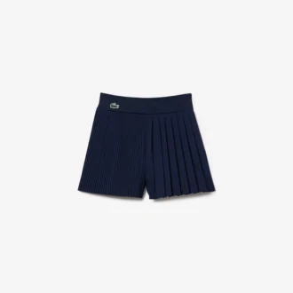 Pantaloncini da tennis da donna con fodera a pieghe