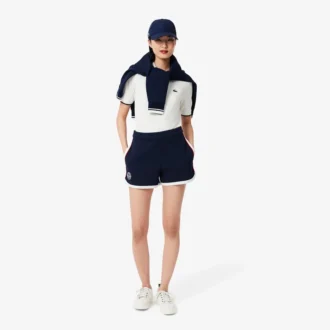 Pantaloncini da tennis da donna in piqué elasticizzato Heritage