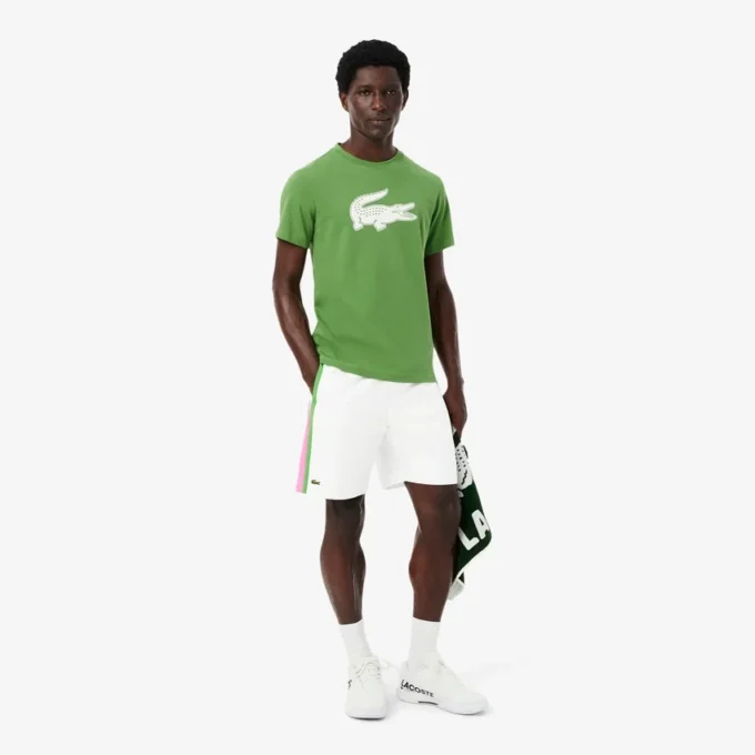 Pantaloncini da tennis da uomo leggeri a righe color block Pantaloncini da tennis da uomo leggeri a righe color block