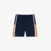 Pantaloncini da tennis da uomo leggeri a righe color block Pantaloncini da tennis da uomo leggeri a righe color block