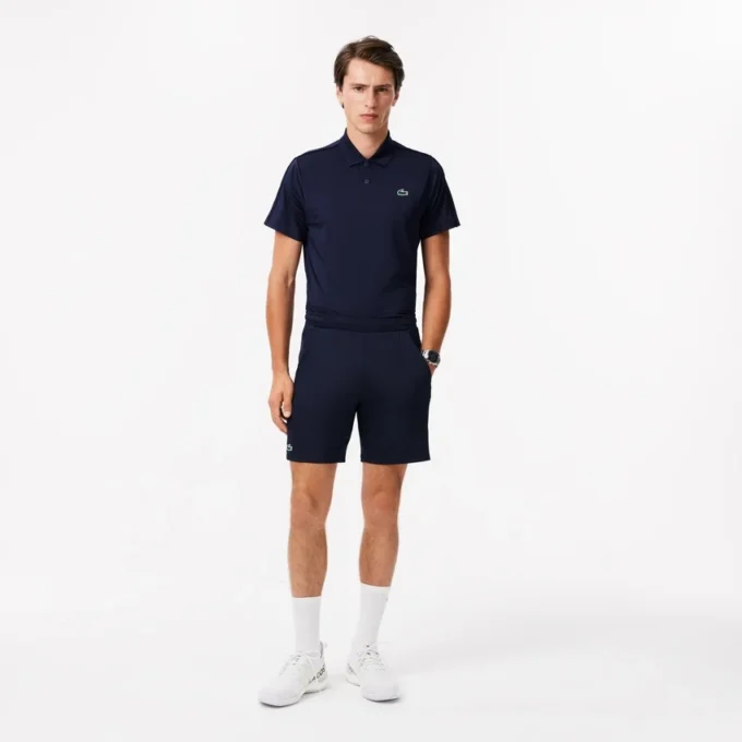 Pantaloncini da tennis elasticizzati da uomo con vestibilità regolare Pantaloncini da tennis elasticizzati da uomo con vestibilità regolare