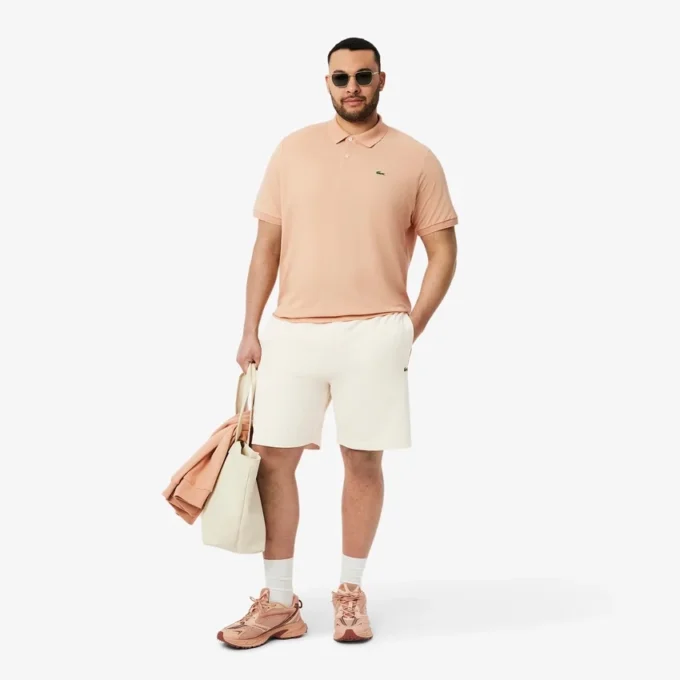 Pantaloncini da uomo in felpa di cotone con blocchi di colore Pantaloncini da uomo in felpa di cotone con blocchi di colore