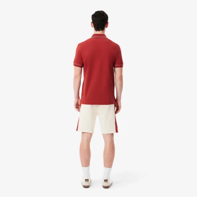Pantaloncini da uomo in felpa di cotone con blocchi di colore Pantaloncini da uomo in felpa di cotone con blocchi di colore