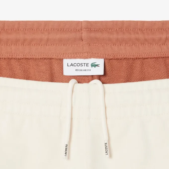 Pantaloncini da uomo in felpa di cotone con blocchi di colore Pantaloncini da uomo in felpa di cotone con blocchi di colore