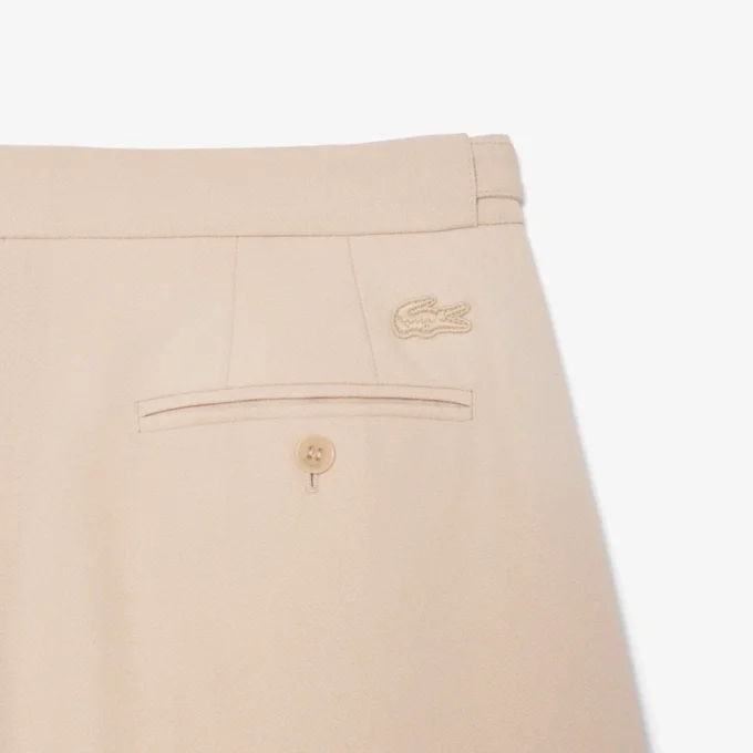 Pantaloncini da uomo in lana aderenti da passerella Pantaloncini da uomo in lana aderenti da passerella