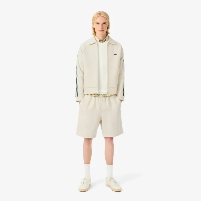 Pantaloncini da uomo in misto lana dalla vestibilità regolare Pantaloncini da uomo in misto lana dalla vestibilità regolare