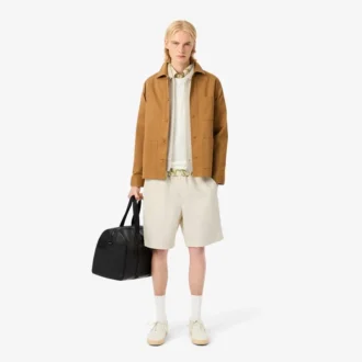 Pantaloncini da uomo in misto lana dalla vestibilità regolare