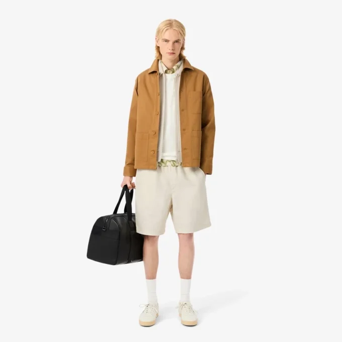 Pantaloncini da uomo in misto lana dalla vestibilità regolare Pantaloncini da uomo in misto lana dalla vestibilità regolare