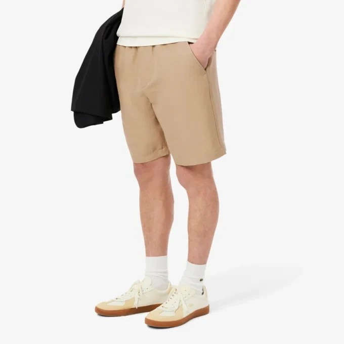 Pantaloncini da uomo in misto lana dalla vestibilità regolare Pantaloncini da uomo in misto lana dalla vestibilità regolare