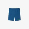 Pantaloncini da uomo in pile stampato effetto lavato, vestibilità regolare Pantaloncini da uomo in pile stampato effetto lavato, vestibilità regolare